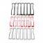 Lantsun Black/red/silver medium mesh bright frame for jeep