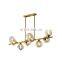 Good Price Simple Contemporary Style Living Room Iron Glass Chandelier Pendant Light