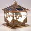 Outdoor LED Solar Pillar Post Lights Garden Decor Solar Fence Main Gate Light