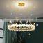 Bedroom Living Room Bedroom Chandeliers Modern LED Kids Round Gold and Pink LED Pendant Light