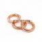 Rose Gold Iron Round Ring For Handbag
