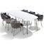 french vintage century modern design black noridc dining table marble sets dining room furniture 8