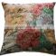 flower bird tapestry cushion cover