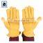 A/B Grade 3 Step Zig Zag Leather Hem Binding Leather Gloves from Trusted Exporter