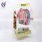 Telescopic double pole hanging clothes rack display