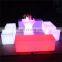 outdoor bar plastic table led lounge chair bar stools led cube chair vip couch combined hotel sofa nightclub led bar furniture