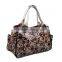 Custom Owl Pattern Oilcloth Tote Bags Lady Shopper Bag Owl Printed Tote Bag