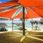 UV Protection Polyester Rectangle Waterproof Triangle Sun Shade Sail for Garden Beach Outdoor