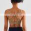 Wholesale Semi Fixed Cups Adjustable Buckles Sports Bras Cross Beauty Back Yoga Fitted Tops