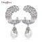 Want Fashion Jewelry Pictures Pearl Deluxe Top Grade Cubic Zirconia Earrings Designs