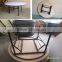 good quality folding steel frame round table for hotel