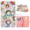 Best selling customized pattern printing pu for HUAWEI Mate7 cases with credit card slot