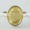 Natural Golden Citrine 925 Sterling Silver Ring, Silver Jewellery Wholesaler, Silver Jewellery India