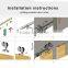 Complete Set New design wooden door roller sliding glass barn doors