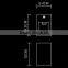 UL USA Hotel glass lamp shade cheap wall sconce for bathroom