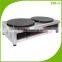 Commercial Stainless Steel Electric Double Plate Crepe Maker Machine/ Crepe Cooking Machine EM-2