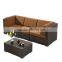 Rattan Outdoor Gazebo Corner Group Sofa Large