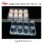 Clear Disbosable Clamshell Blister plastic egg tray 6/8/10/12/15/30 holes