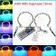 120mm Epistar chips DC12V 5050 smd Black PCB remote control full circle angel eyes taiwan auto parts