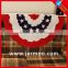 Top quality red and white pleated flags