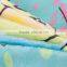 Hot sale colors faleless printed micro fiber hotel towel