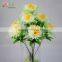 9 heads artificial lalic flower bush with tray real like and cheap