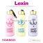 colourful custom printed glass sparkling water bottle