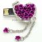 hot sale gift for valentine's day custom usb flash memory, 64gb usb flash drive for girls