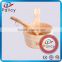 Wooden sauna bucket and ladle with plastic inner