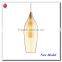 2014 newest single clear white chandelier pear shaped drop with frosted inner glass MD9005-1-CL