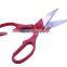 Useful chicken bone scissors for cutting bone with bottle opener