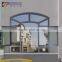 Rogenilan 45 series cheap fixed arch top double glazing aluminum casement window
