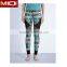 Ladies Sublimation And Mesh Full Length Leggings Fitness For Sports Activities