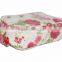 Flower Printed Hanging Waterproof Beautiful Canvas Cosmetic Bag