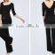100% Bamboo White Basic design Womens Yoga Clothing Top and pants sets