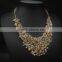 Handmade Rhinestone Leaf Necklace For Women Luxury Party Necklace Collar Fashion Jewellry New Design