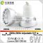 high CRI ra88 Hot selling sharp cob led 6w 2000k to 2800k Color changed dimmable gu10 led bulb with ce&rohs