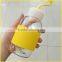 Silicone Cover sport glass coffee bottle new design white glass coffee bottle price