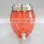 glass water dispenser with mason jar