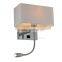 Contemporary hotel fabric and wall light wall lamp,fabric and wall light wall lamp,and wall light wall lamp WL1025