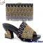 csb7196 black blue purplr red popular shoes matching bags Africa fashion lovely purse and shoes