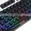 Factory OEM Rainbow backlit computer gaming keyboard