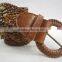 wrapped buckle fashion braided weave belt for girl