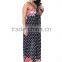 silk Bohemia summer dress code printed beach dress