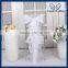 CH010B wholesale cheap chiffon and organza white ruffled chiavari chair covers