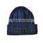 customized plain color no cuff polar fleece and acrylic man winter cap