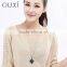 2015 OUXI New Arrival Red Diamond Crystal Pendant Necklace and Sweater Chain 11037-1