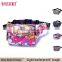 The Most Popular Flower Pattern Nylon Fabric Long Strap Small Men Belt Bag