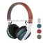 Cell phone accessory colorful folding stereo head phone wireless bluetooth headphone for samrte phone