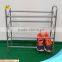Silver Powder Coated High Quality Easy Assemble Shoe Rack With 12 Pair Shoes